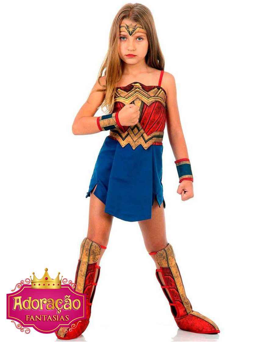 Fantasia Arlequina Infantil Luxo Dc Super Hero Girl Original